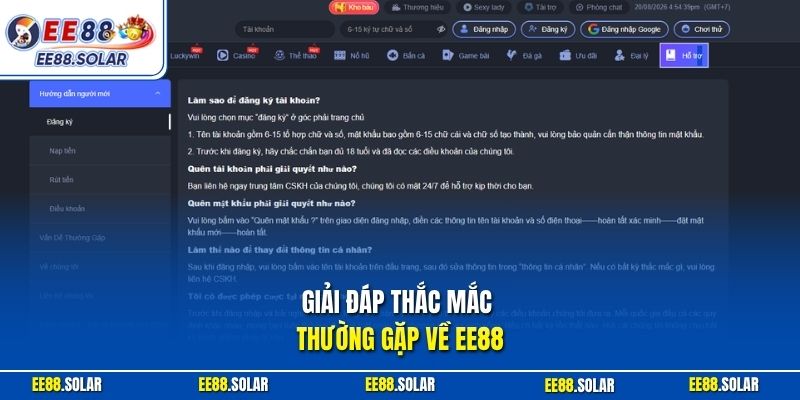 Giải đáp thắc mắc thường gặp về EE88